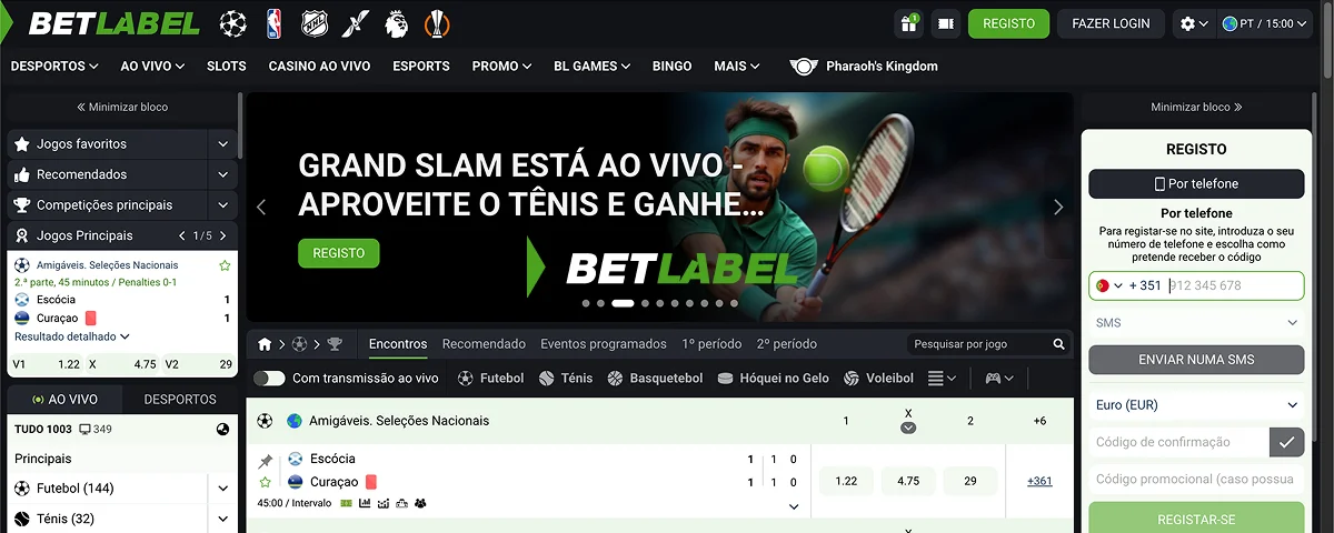 BetLabel Apostas Desportivas Online
